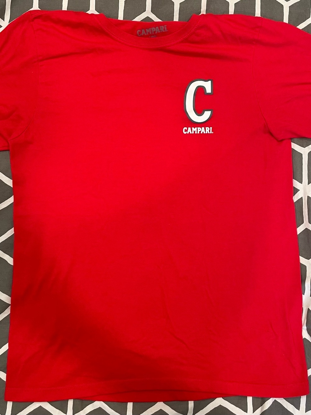Campari Men's Short-Sleeve Logo T-Shirt in Red - Large